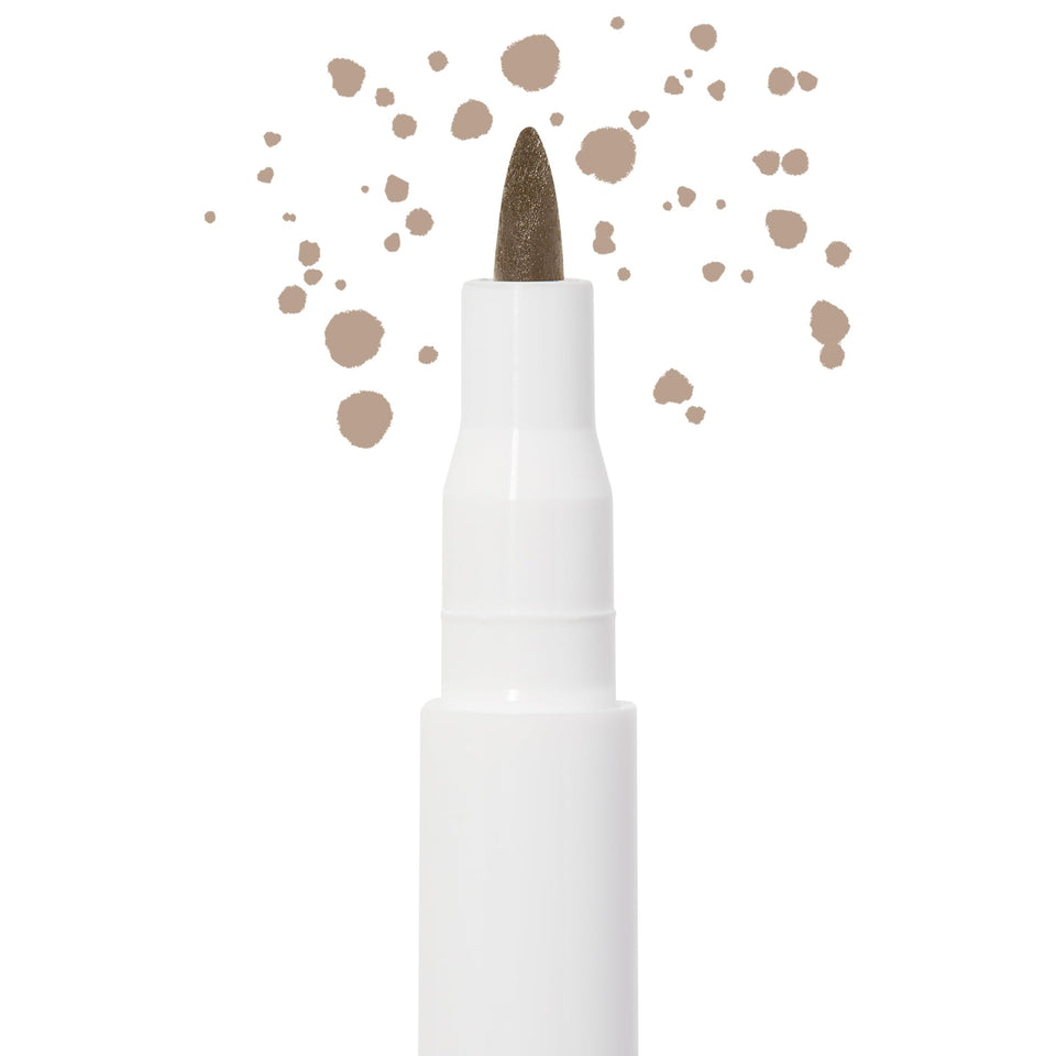 ColourPop freckle pen front view showing slim pen and label, precise application benefit