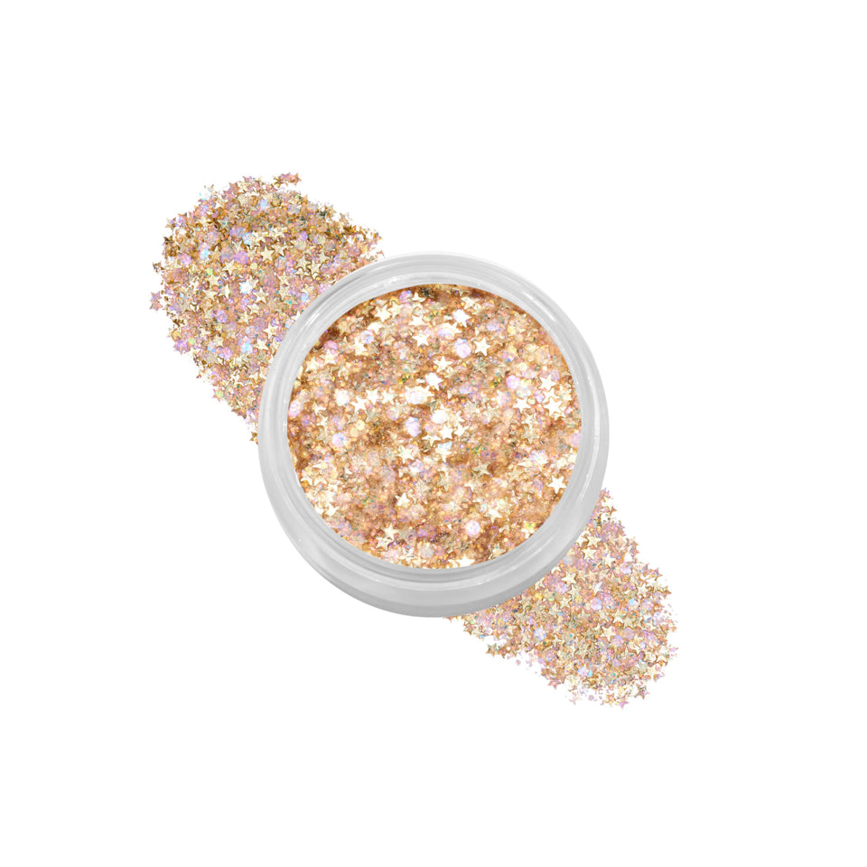 ColourPop front packaging of Glitterally Obsessed gel showing compact tube and branding for travel convenience