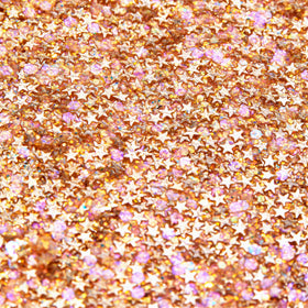 ColourPop close-up of glitter gel texture highlighting multi-colored sparkle and smooth adhesive gel