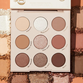ColourPop applied on eyes showing blended cool neutral eye look