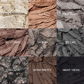 ColourPop Gone Metal swatch row on skin displaying true color payoff and finish variety