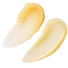 ColourPop honey-flavored lip scrub texture close-up showing gentle exfoliating grains