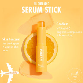 ColourPop ingredient label close-up highlighting vitamin C and turmeric for brightening benefit