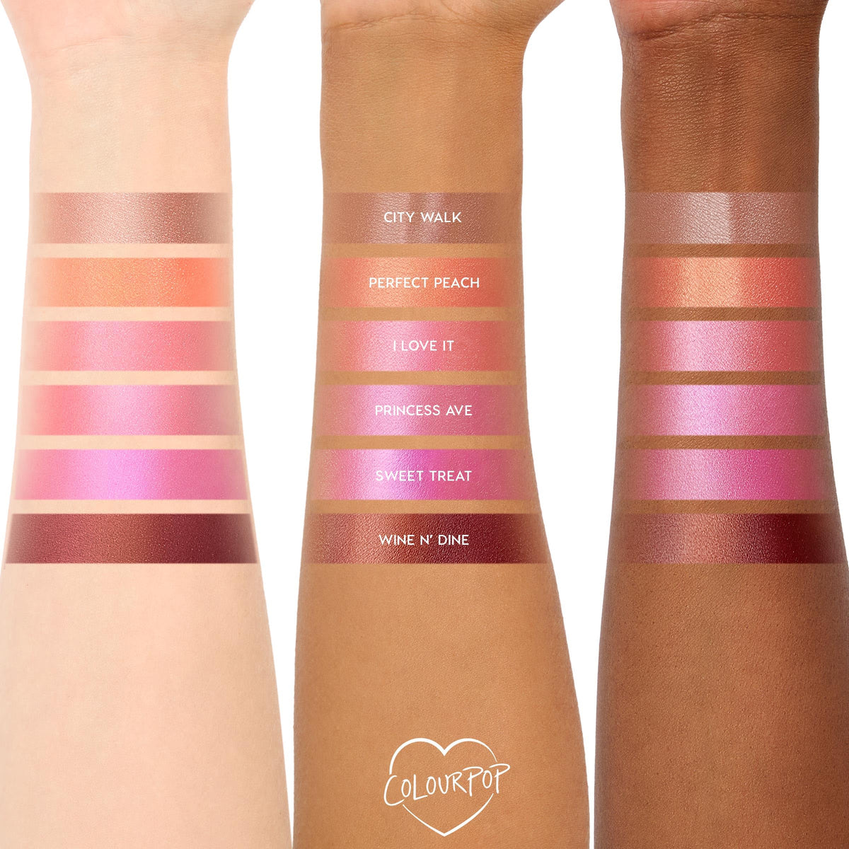ColourPop label and ingredients closeup showing hyaluronic acid and skin benefits