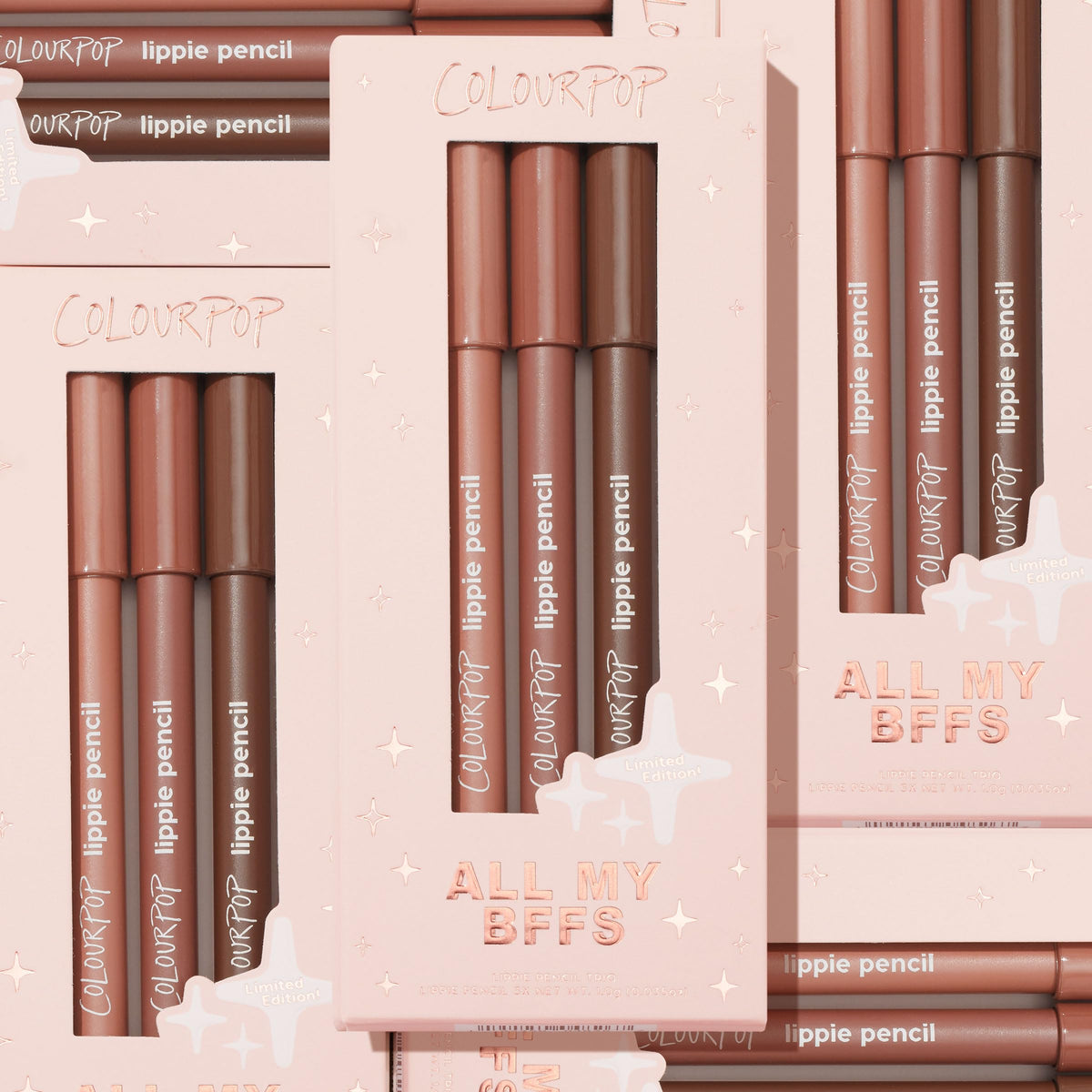 ColourPop kit tucked in a holiday makeup bag illustrating portability and gift potential