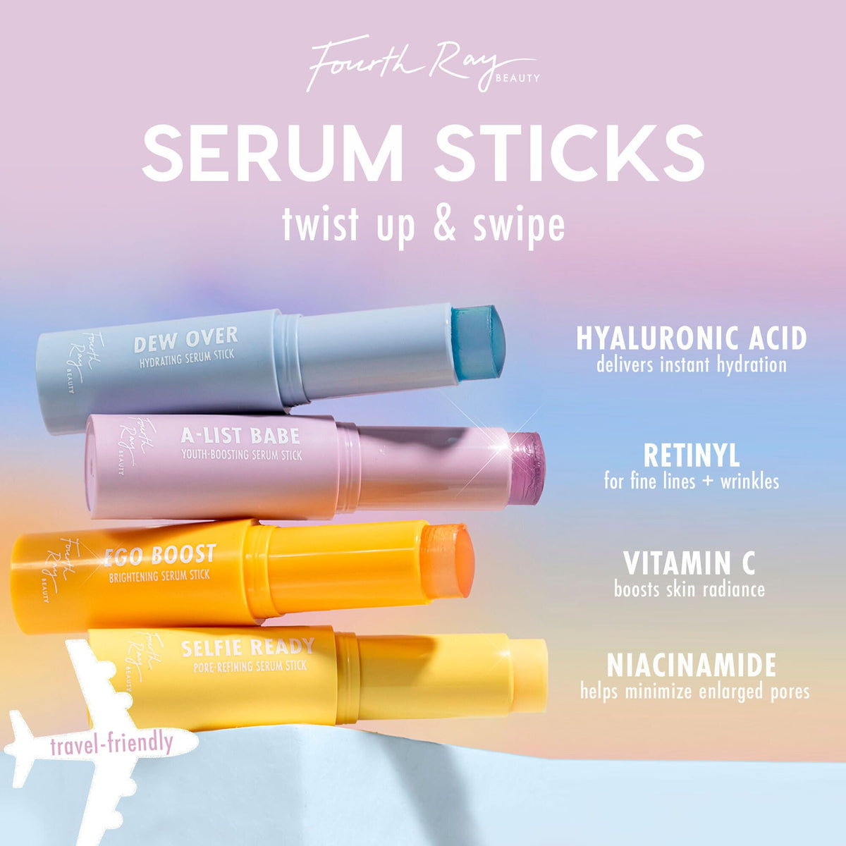 ColourPop lifestyle image with summer outfit showing dewy glow and priming benefit