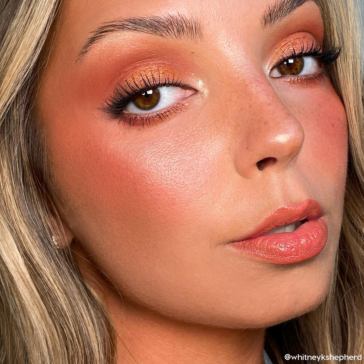 ColourPop metallic shade shimmer close-up showing reflective finish benefit