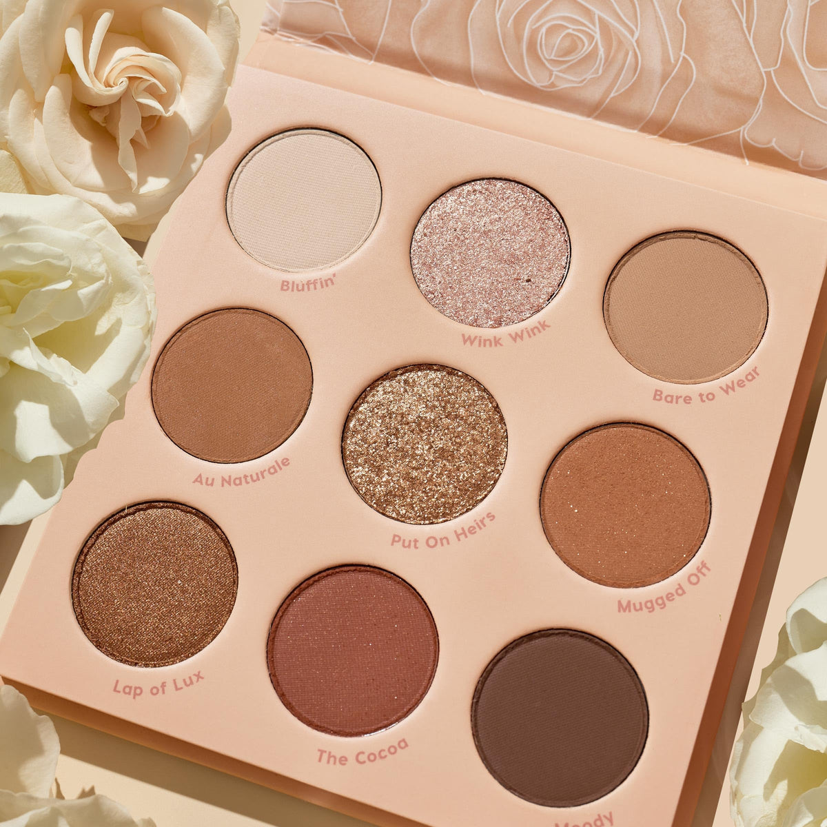 ColourPop eye application on model showing soft glam brown copper look