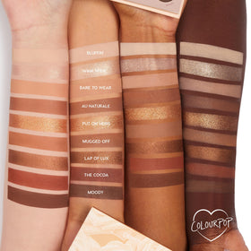 ColourPop metallic shade texture close-up showing intense shimmer payoff