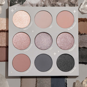 ColourPop Of Quartz open pans showing nine shades and labeled finishes for easy selection