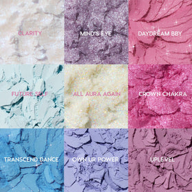 ColourPop close-up of pressed pans highlighting smooth texture and intense pigment payoff