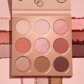 ColourPop palette open flatlay displaying all pans and color range for versatile looks