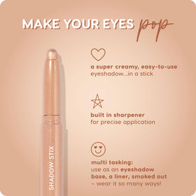 ColourPop Shadow Stix applied on eyelid closeup showing effortless, long-lasting color benefit