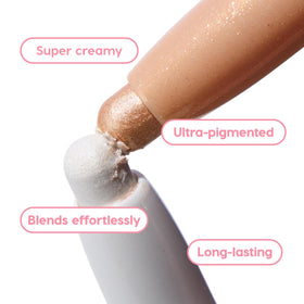 ColourPop Shadow Stix arm swatches showing pigment payoff and blendability