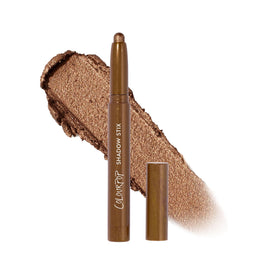 ColourPop Shadow Stix front view showing slim retractable stick and cap benefit: travel-ready