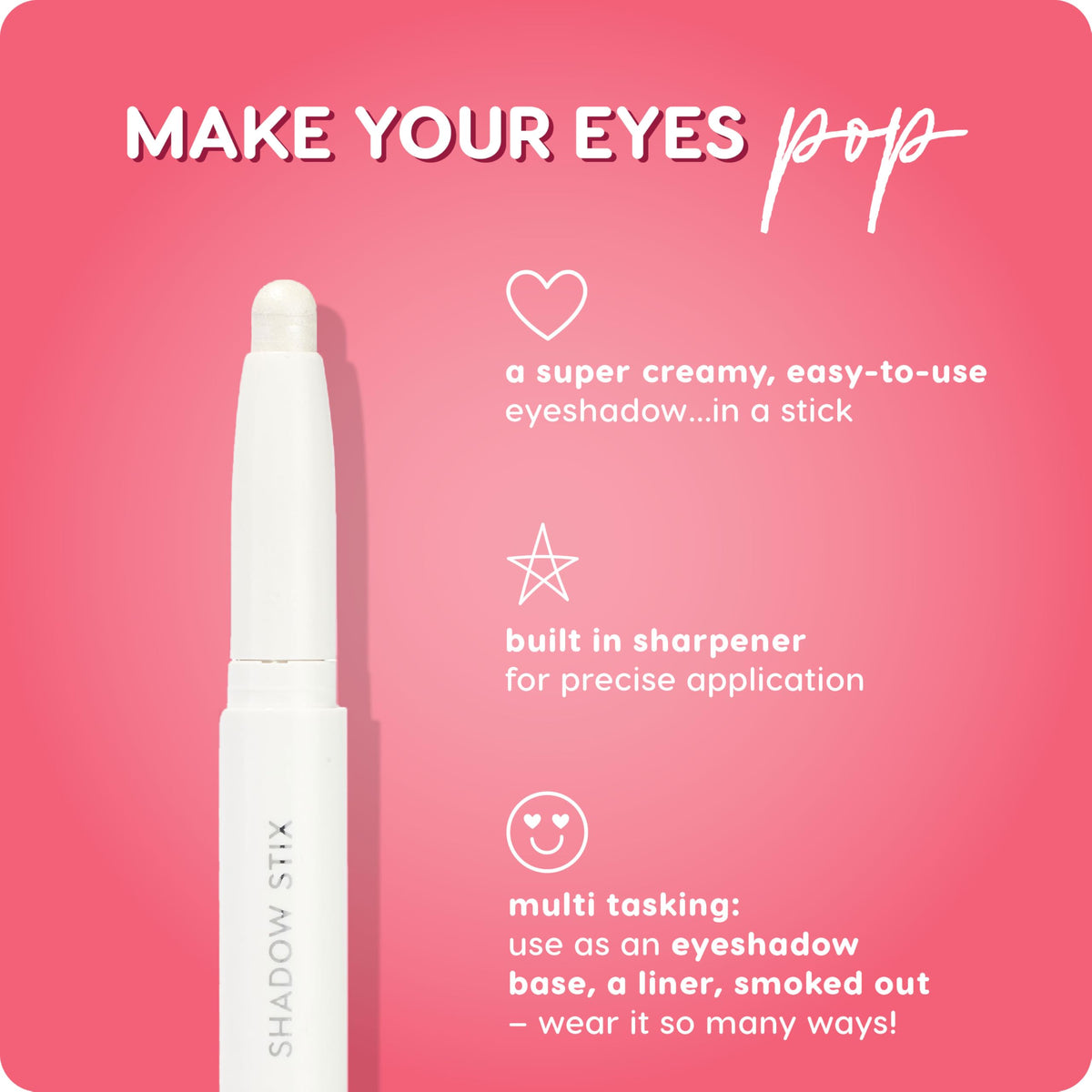 ColourPop Shadow Stix being applied to eyelid showcasing easy blendability