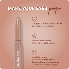 ColourPop Shadow Stix applied on eyelid demonstrating blendable finish