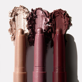 ColourPop Shadow Stix trio laid out to display shades and finishes
