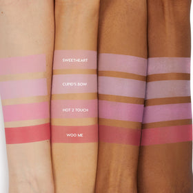 ColourPop blush applied on cheek demonstrating natural flush and long-wear benefit