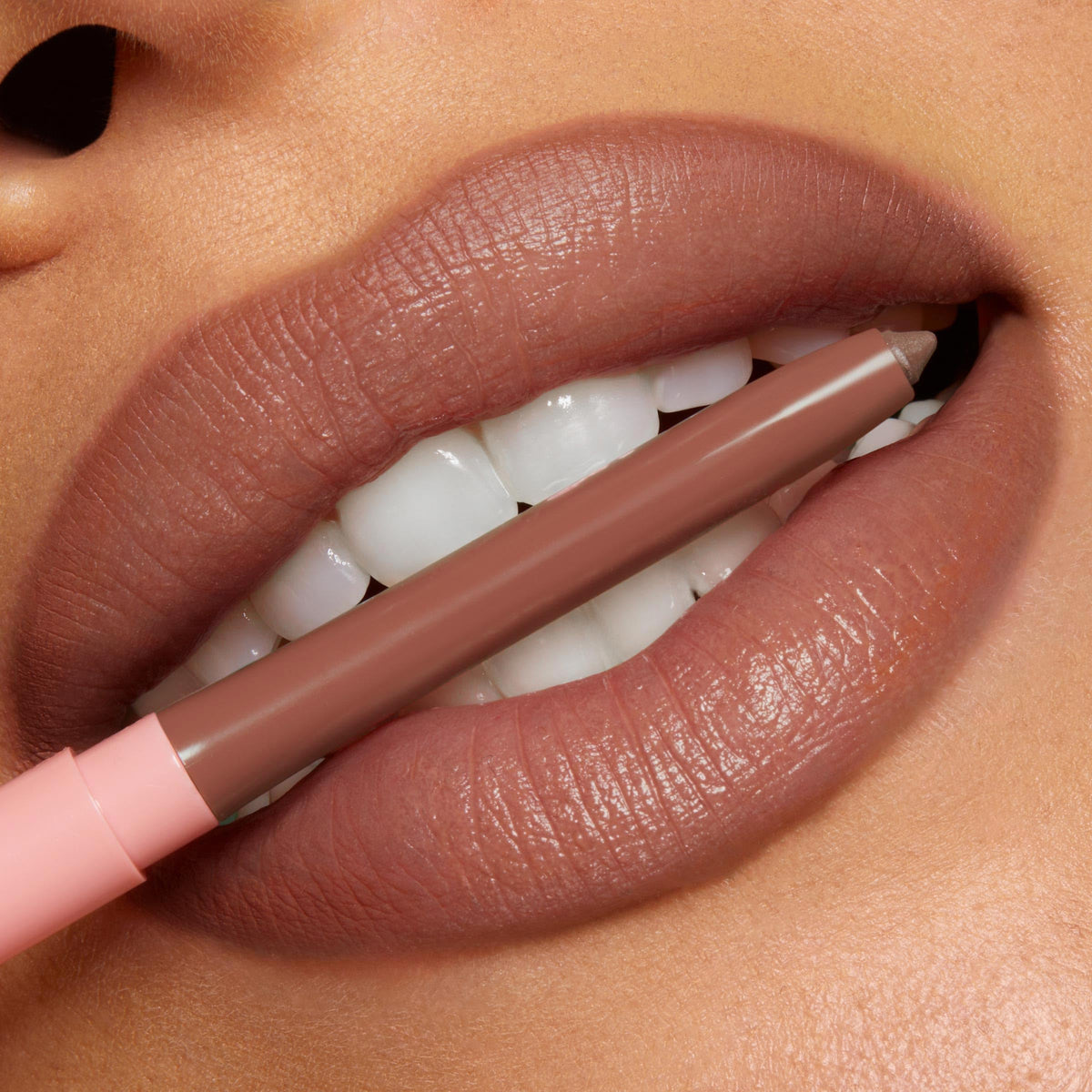 ColourPop So Juicy paired with gloss showing enhanced shine and fuller look