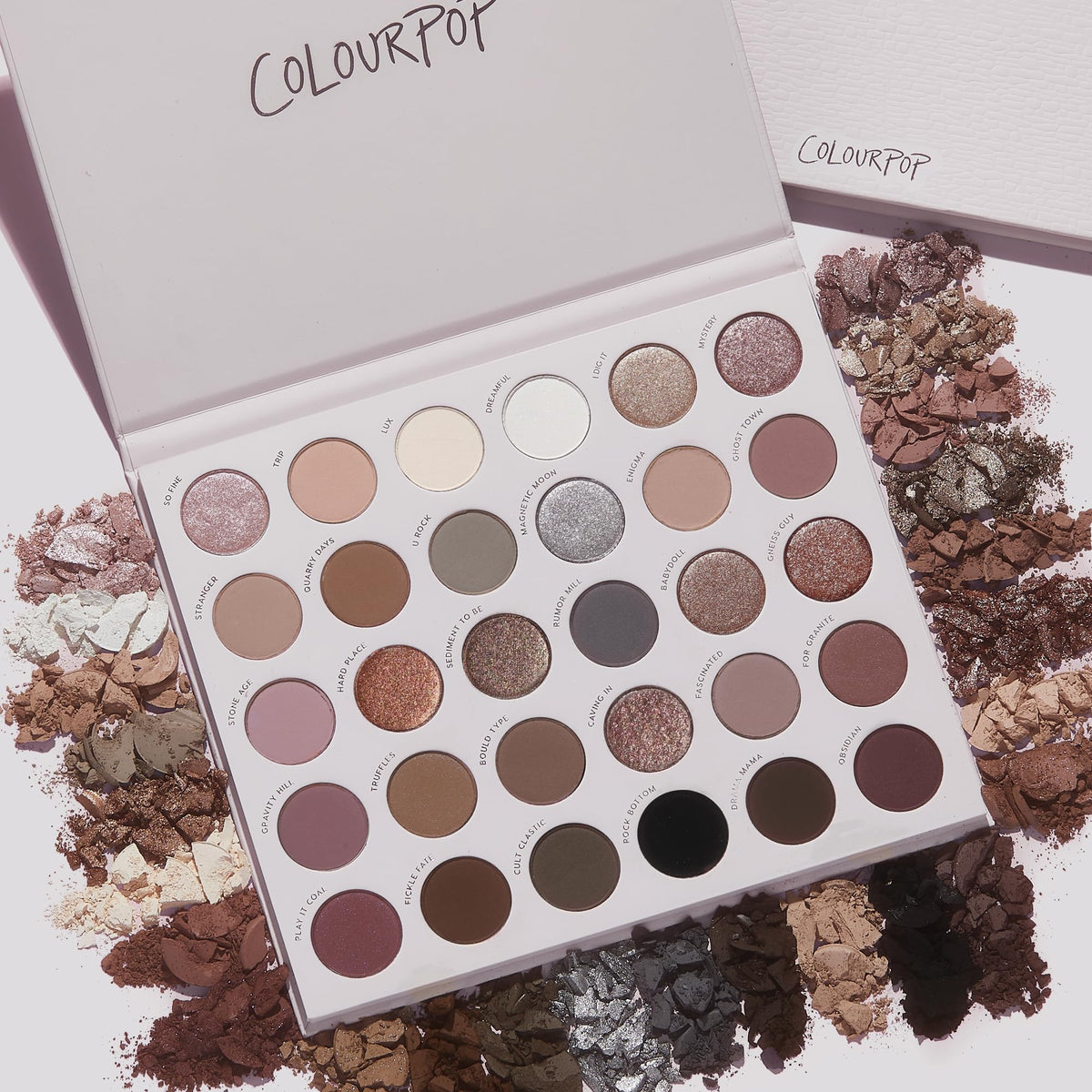 ColourPop Stone Cold Fox held in hand for size comparison and travel-friendly benefit