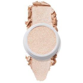 ColourPop super shock highlighter front pan showing marbled pinky-neutral shades and powerful glow