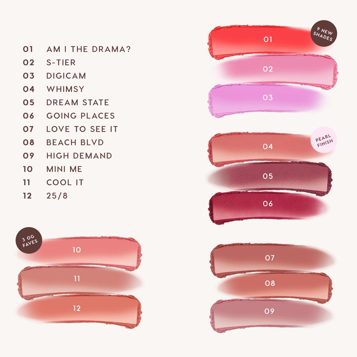 ColourPop swatches on arm comparing intensity and buildable coverage benefit
