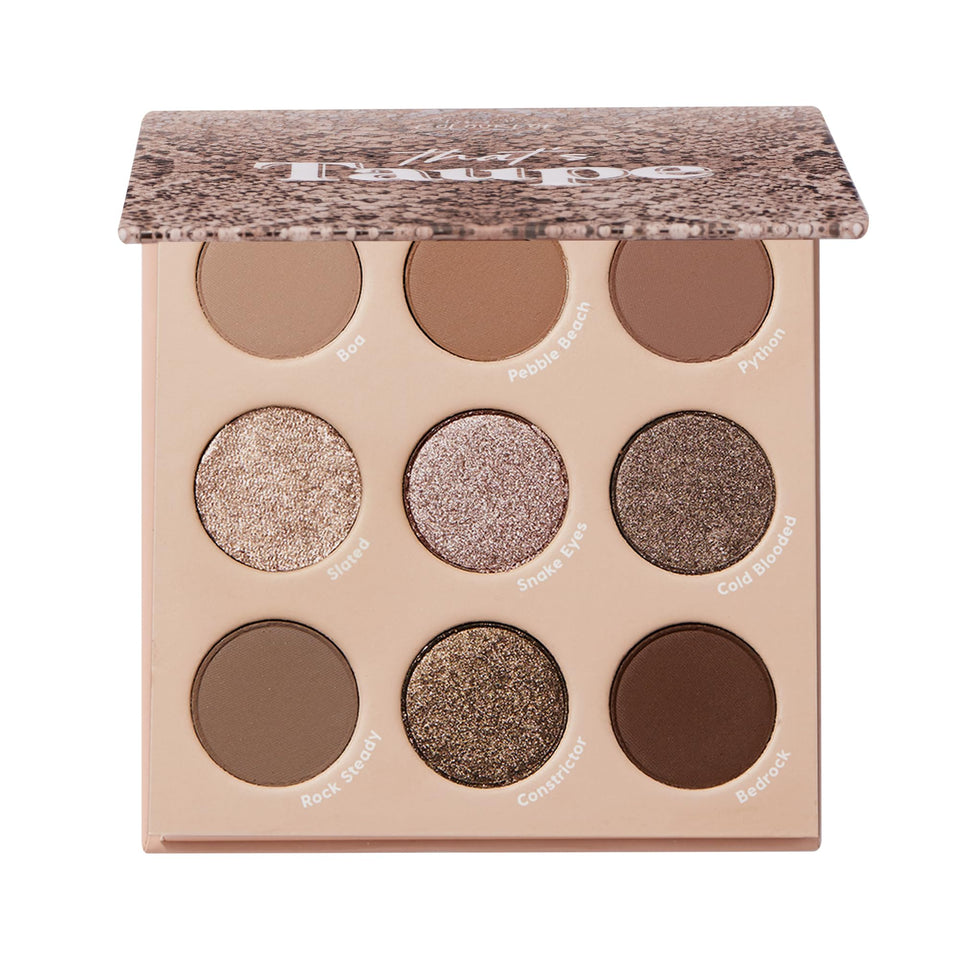 ColourPop palette front packaging showing compact, travel-ready design and neutral appeal