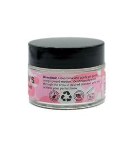 Combat Gel lifestyle application on model brows showing natural groom and all-day confidence