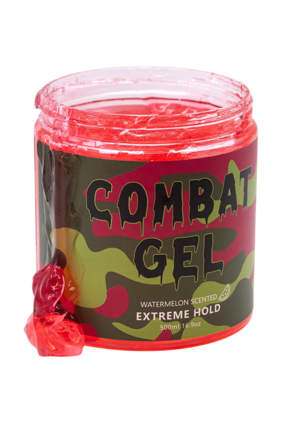 Combat Gel front packaging 500ml watermelon shows product and label benefit