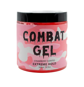Combat Gel texture close-up showing gel clarity and strong-hold consistency