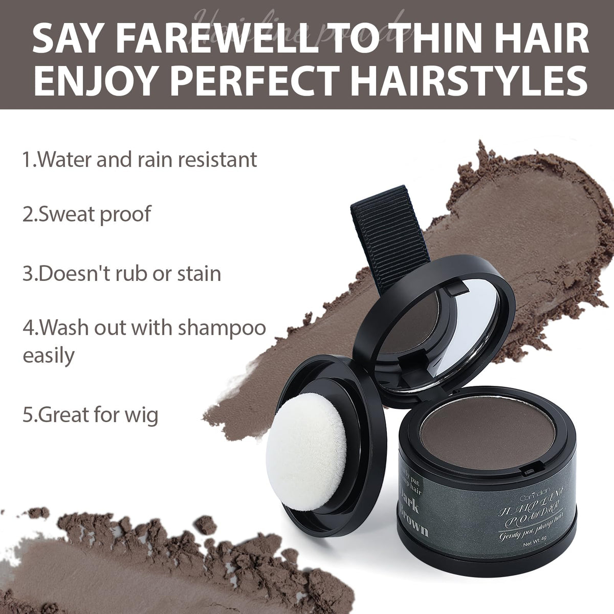 Comdian used on beard and eyebrow to demonstrate multipurpose coverage