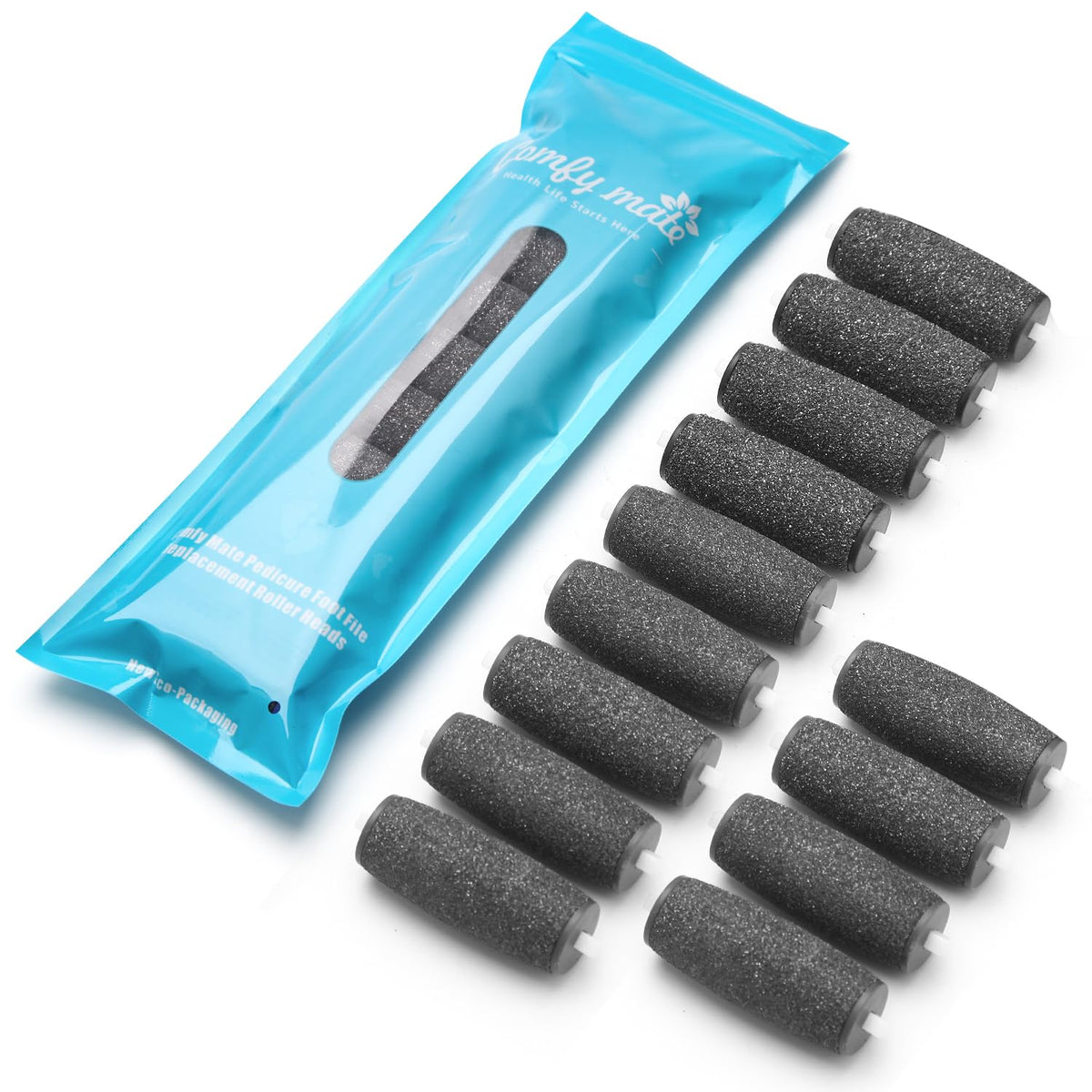 Comfy Mate roller in a bathroom pedicure scene showing at-home convenience benefit