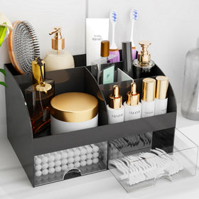 COMFYROOM front view of organizer showing clear drawers and compartments for easy access