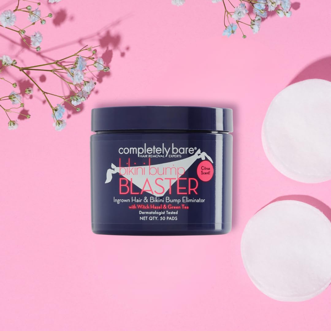 Completely Bare ingredient label highlighting acids and botanicals