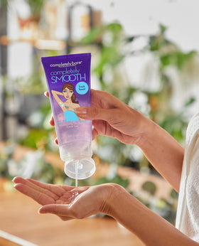 Completely Bare jojoba oil droplet showing calming, skin-friendly moisturizing benefit