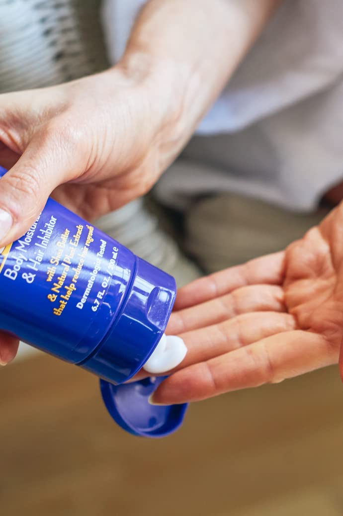 Completely Bare lotion texture swipe illustrating fast absorption and hydration