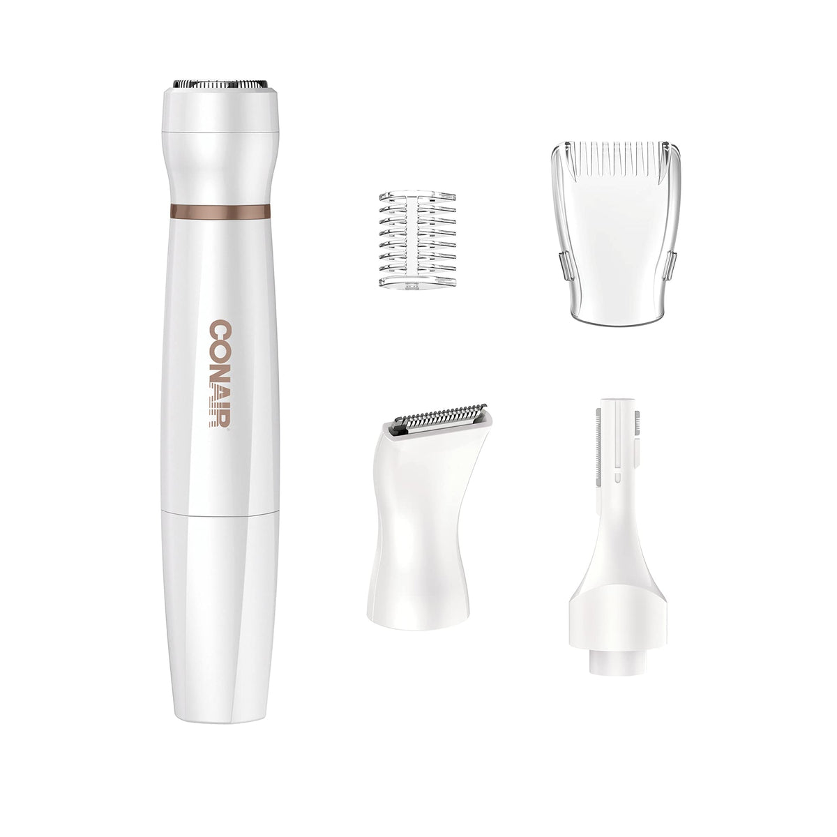 Conair front view of trimmer showing compact design and portability benefit