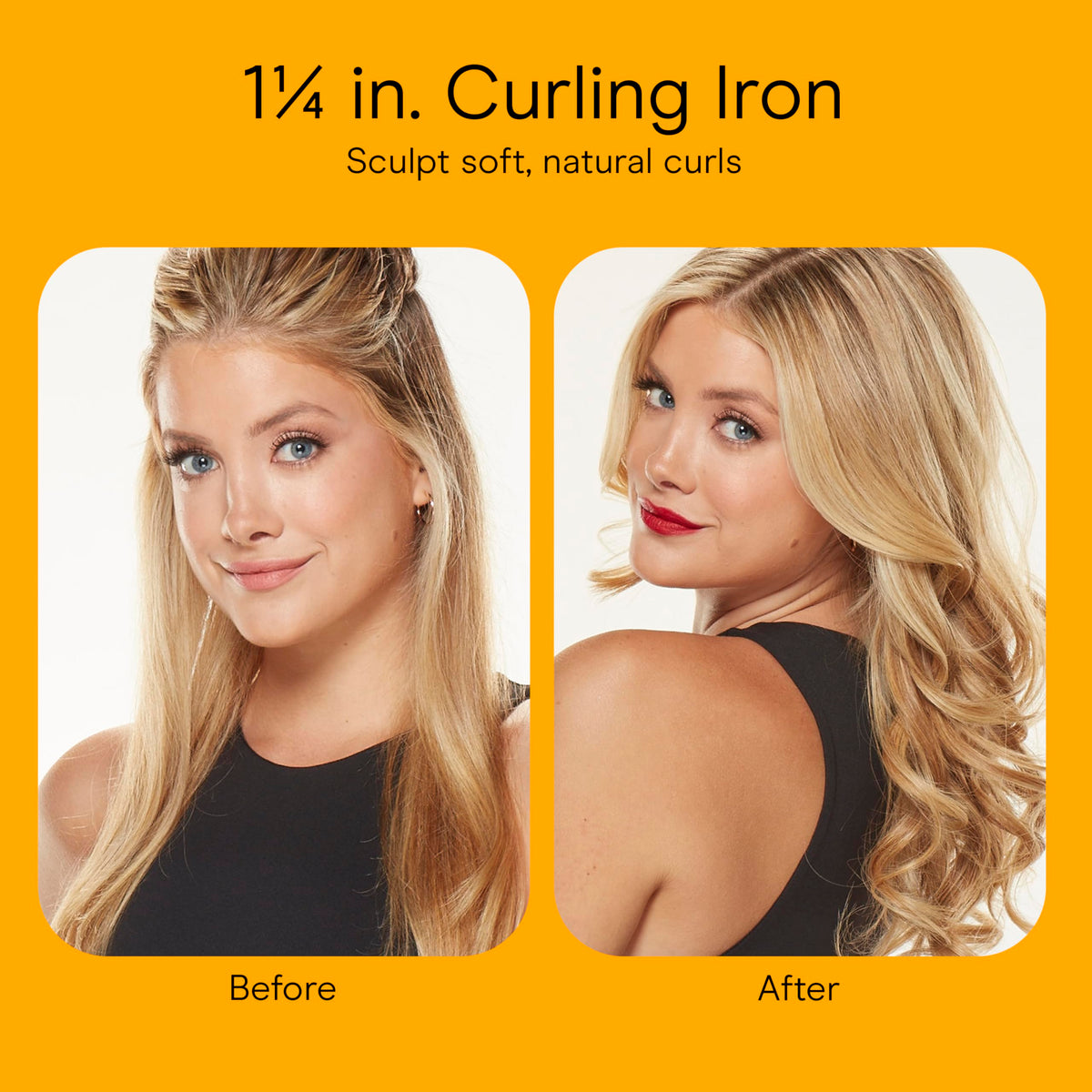 Conair styled beach waves on long hair showing natural movement and volume