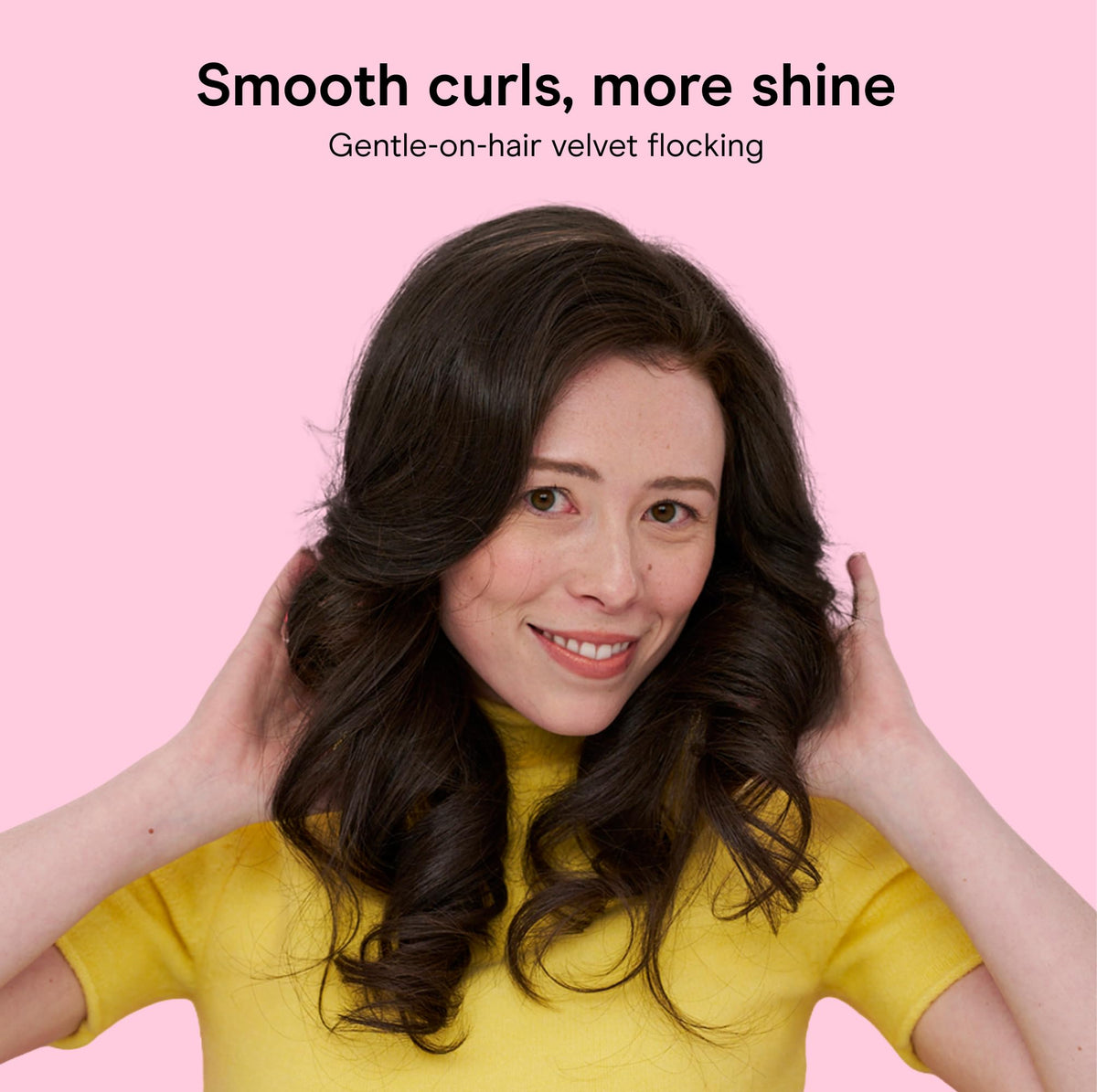 Conair before and after volume comparison showing fuller-looking hair