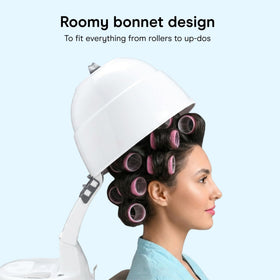 Conair tabletop base depiction showing stable placement during styling