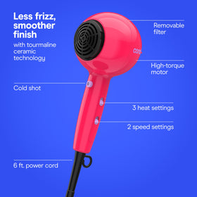 Conair Cake Pop with concentrator attached for focused smoothing and shine
