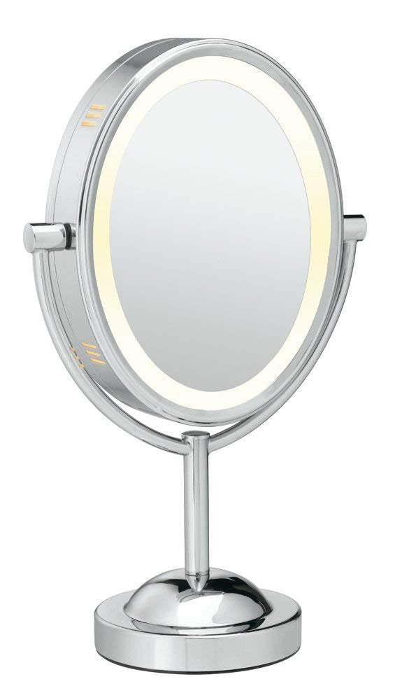Conair close-up of LED light delivering even bright illumination for makeup precision