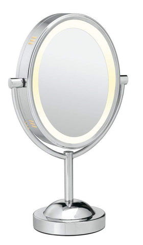 Conair close-up of LED light delivering even bright illumination for makeup precision