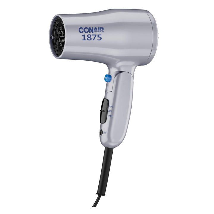 Conair compact front view showing lightweight dryer and quick styling benefit