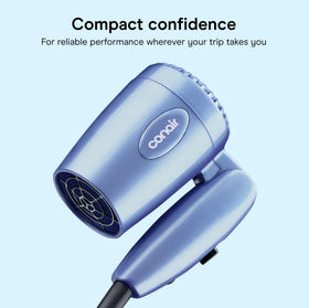 Conair side profile illustrating lightweight 0.75 lb design advantage