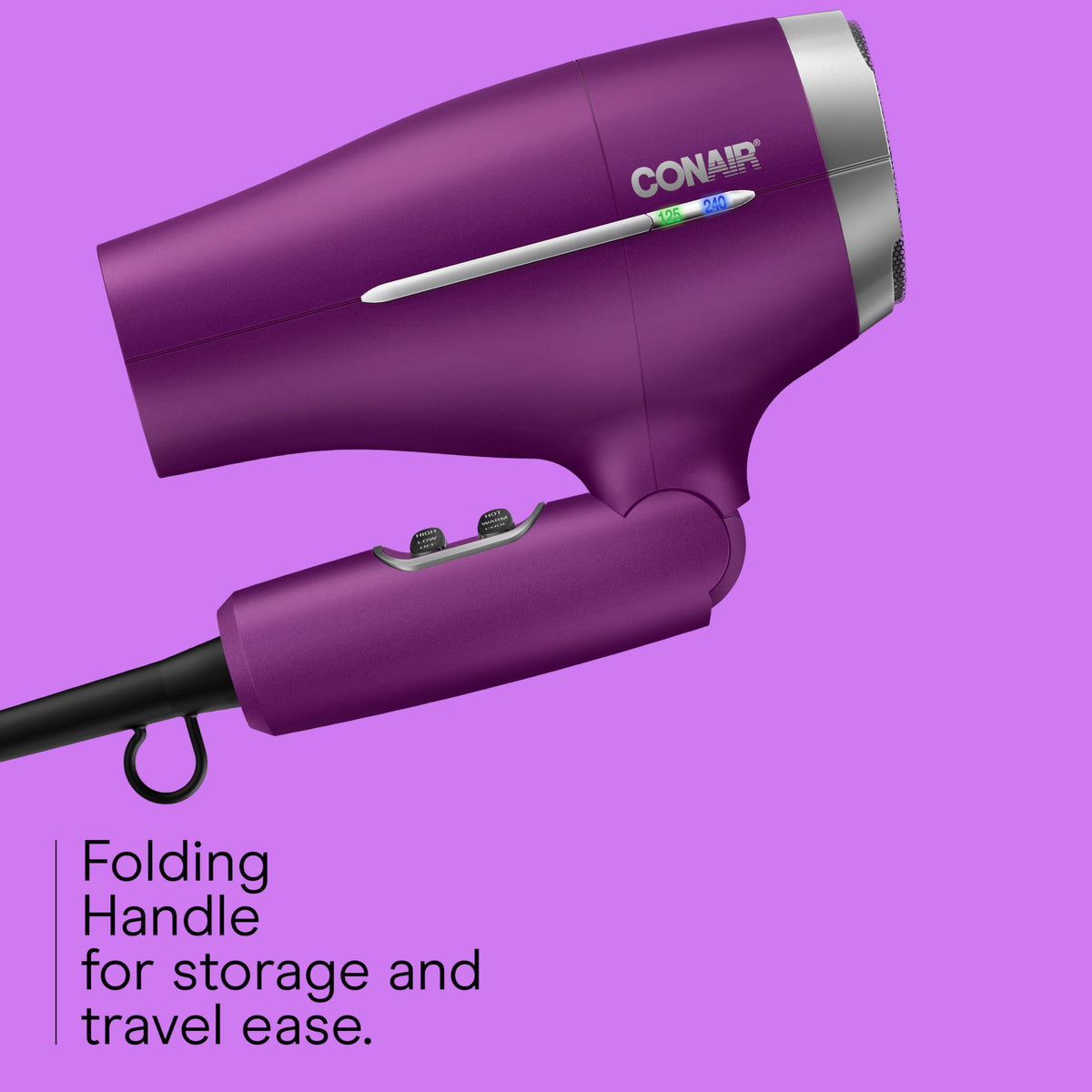 Conair concentrator attachment close-up for precise smoothing and sleek styles