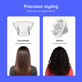 Conair concentrator nozzle delivering focused airflow for sleek, precise blowouts