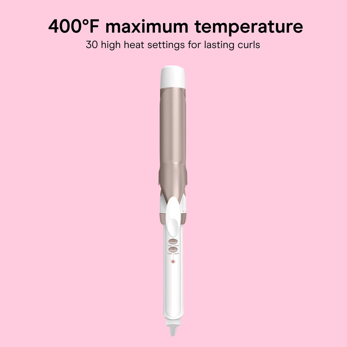 Conair temperature controls detail with 30 settings for precise heat