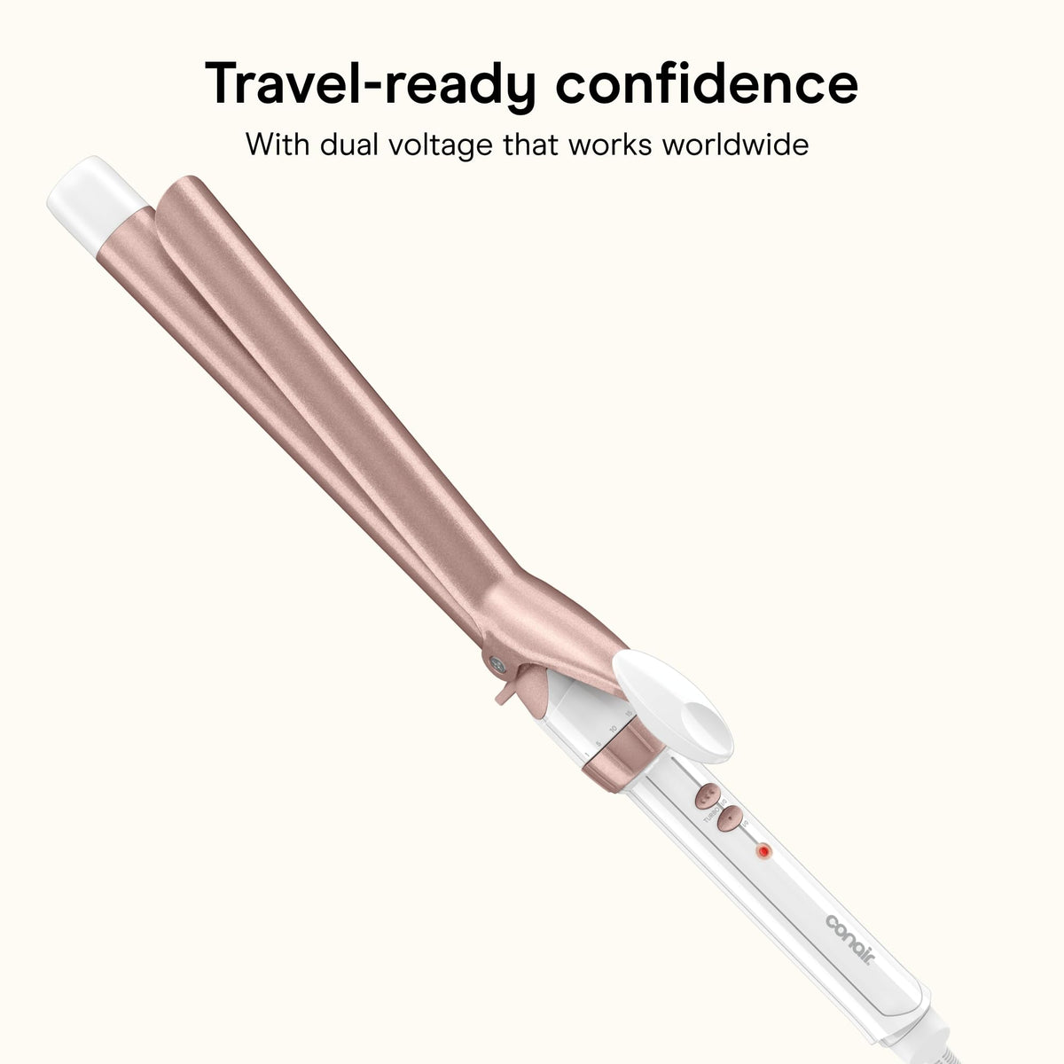 Conair cool tip and automatic shutoff for safer styling